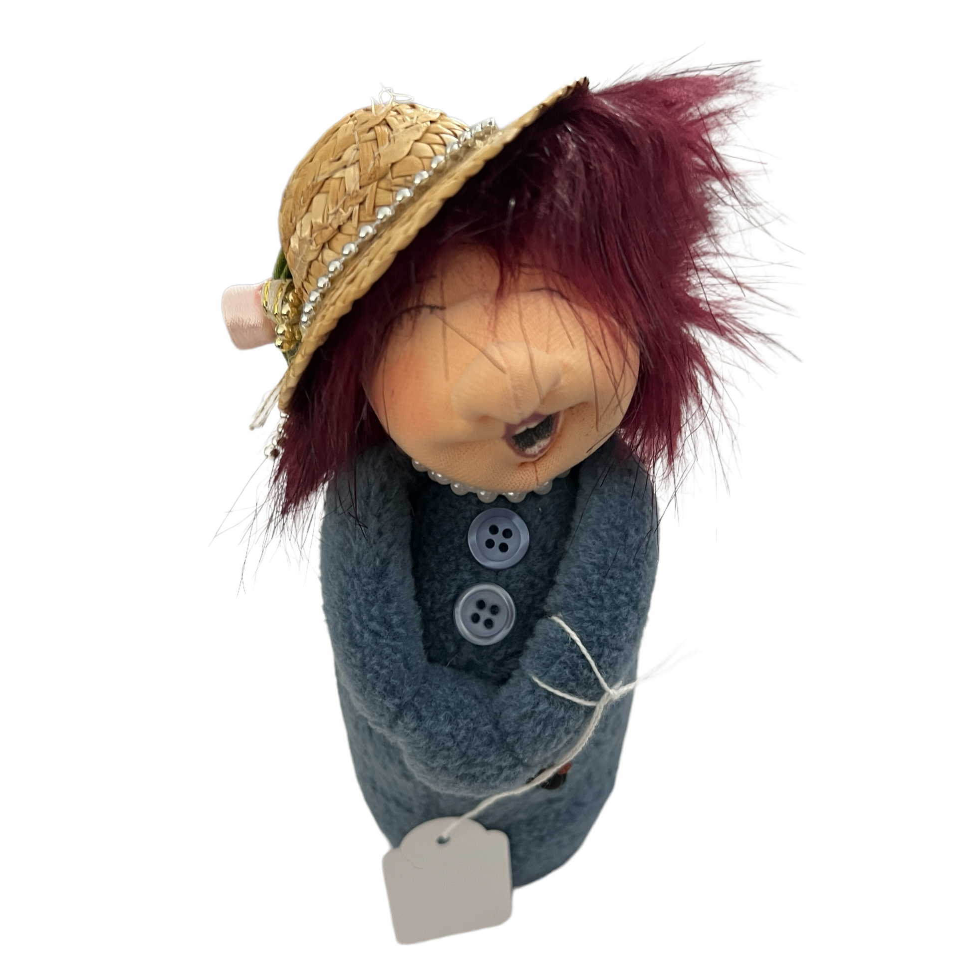 Choir Singers, Small Doll  Splash Quilting Jennifer Blue + Red Hair