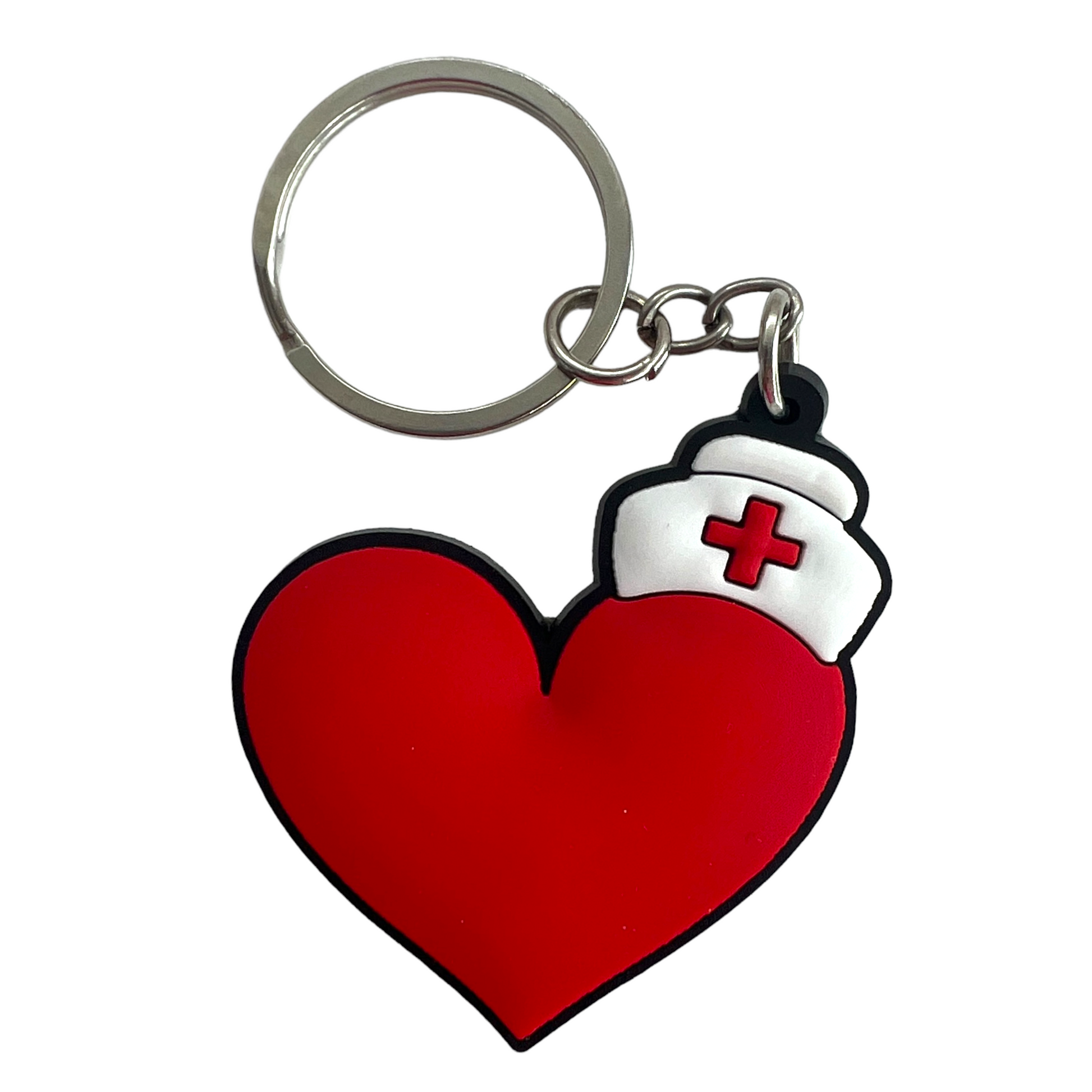Keyring —  'Nurses Heart'  SPIRIT SPARKPLUGS