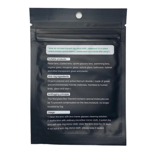 Anti Fog Glasses Wipes Glass Cleaners SPIRIT SPARKPLUGS