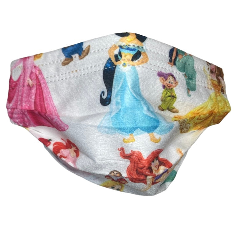 Disposable Printed Kids Masks Mask SPIRIT SPARKPLUGS Disney Princess