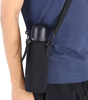 Neoprene Water Bottle Holder + Strap