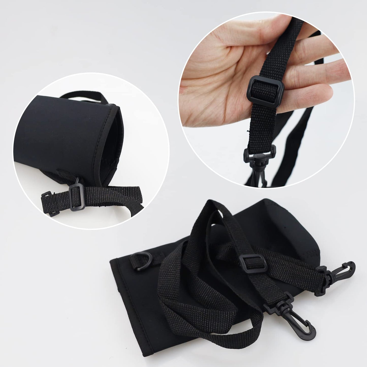 Neoprene Water Bottle Holder + Strap