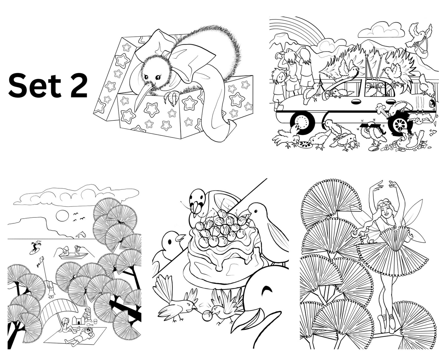 Colour-In Christmas Card — By Artist Delusions of Glamour