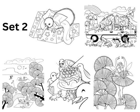 Colour-In Christmas Card — By Artist Delusions of Glamour