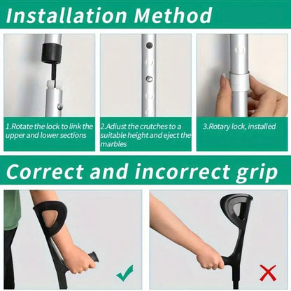 Walking Aid — Fold Up Crutch