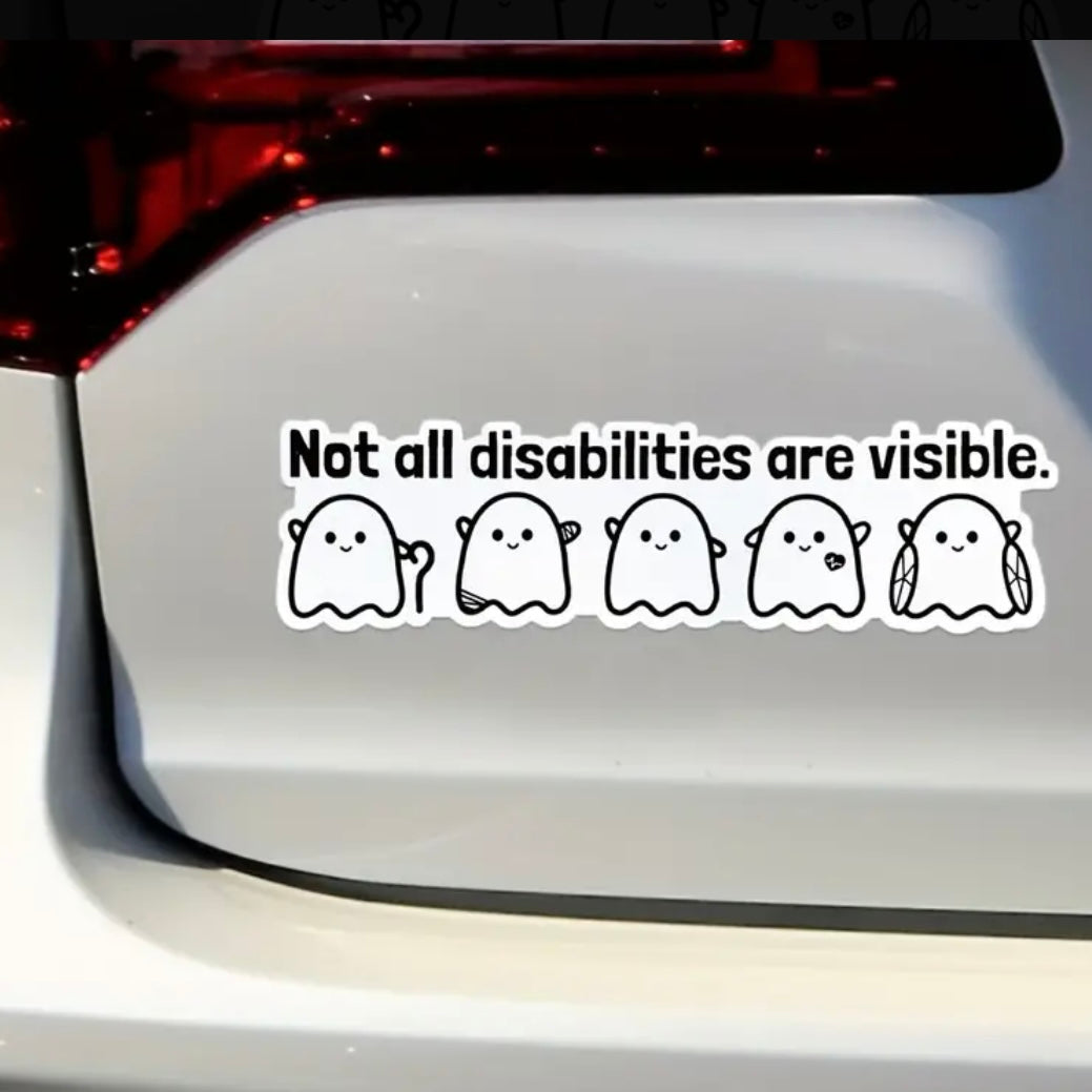 Sticker — Not all disabilities are visible (ghosts)