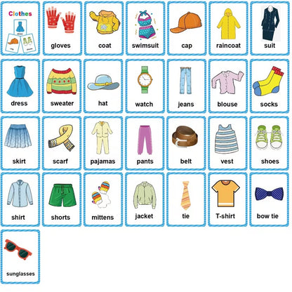 Communication Cards — Clothes