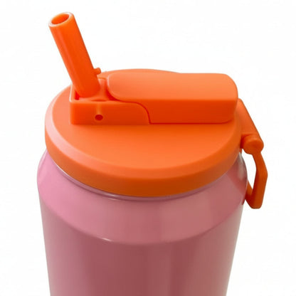 Soda Can Lid + Straw