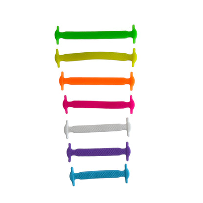 Adaptive ‘No Tie’ Shoelaces — Colourful Silicone