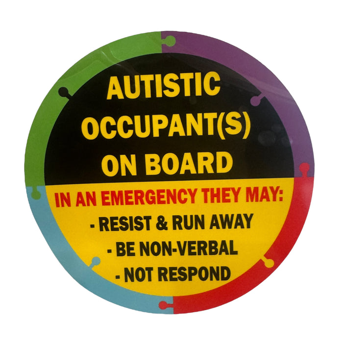 Sticker-Autistic Occupants on Board
