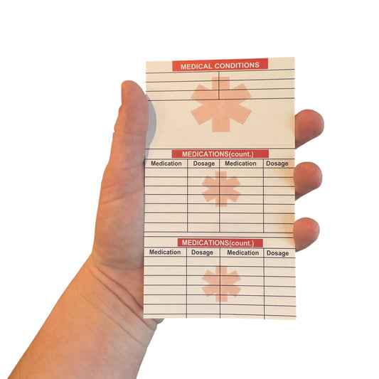 Medical Alert Card — Emergency Medical Card