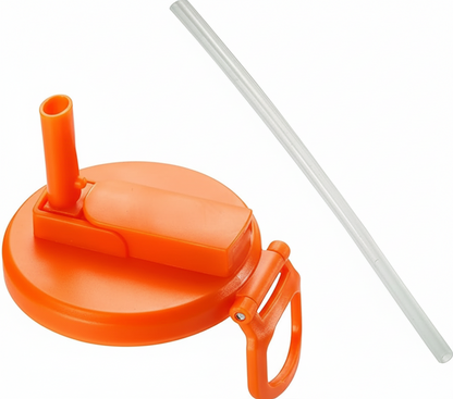 Soda Can Lid + Straw