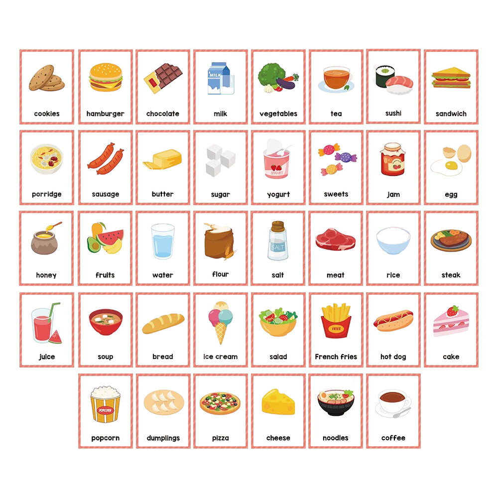 Communication Cards — Foods