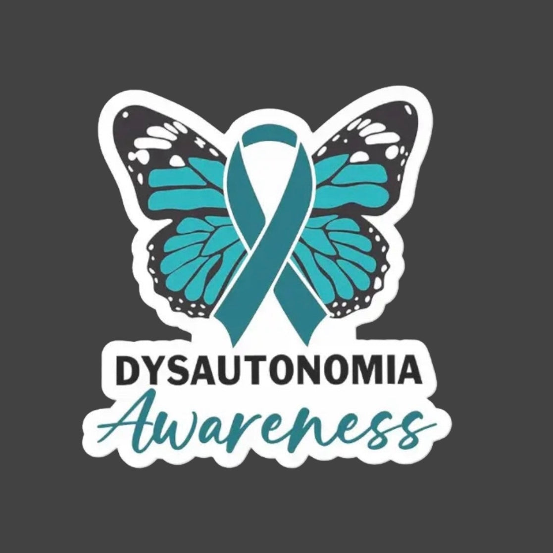 Awareness Sticker — ‘Dysautonomia Awareness’ Butterfly