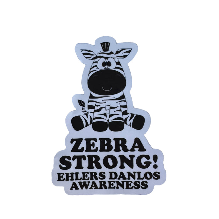 Sticker — Zebra Strong. Ehlers Danlos Awareness
