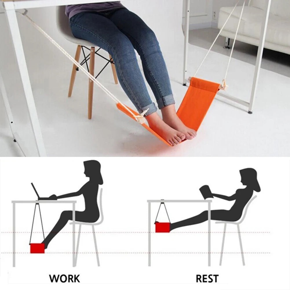 Hammock Foot Sling — Desk, Aeroplane, Travel…