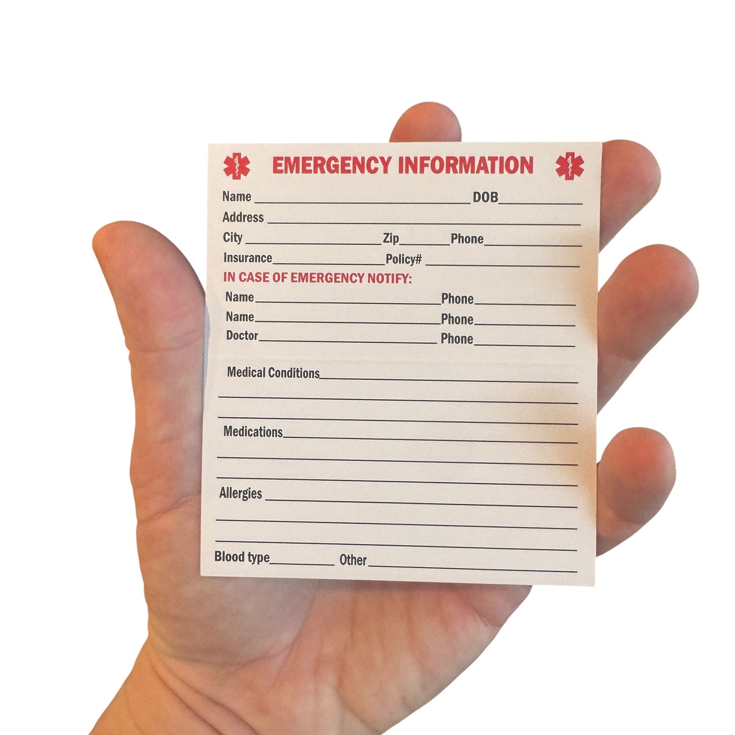 Medical Alert Card — Alzheimers Disease