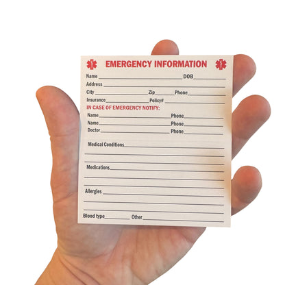 Medical Alert Card — Alzheimers Disease