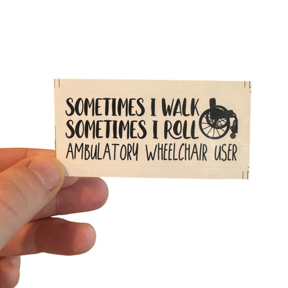 Sticker — Ambulatory Wheelchair User