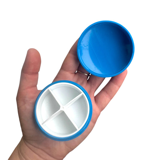 Travel Pill Box — 4x Doses.
