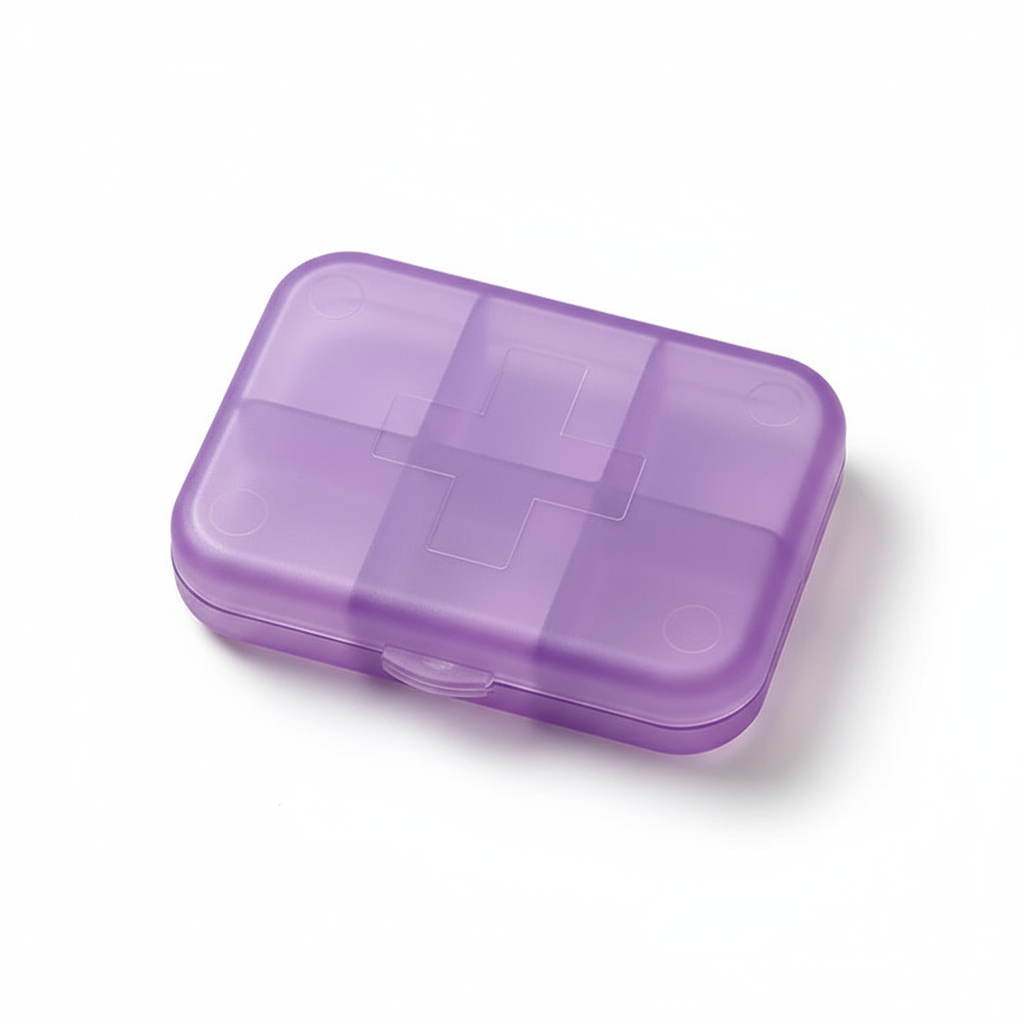 Medication Travel Container - 6 compartments