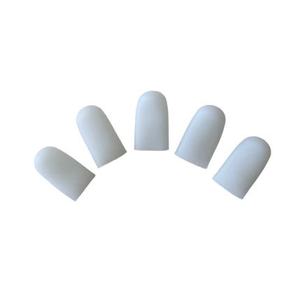 Transparent Silicone Finger Tip Protectors — Full Hand Set