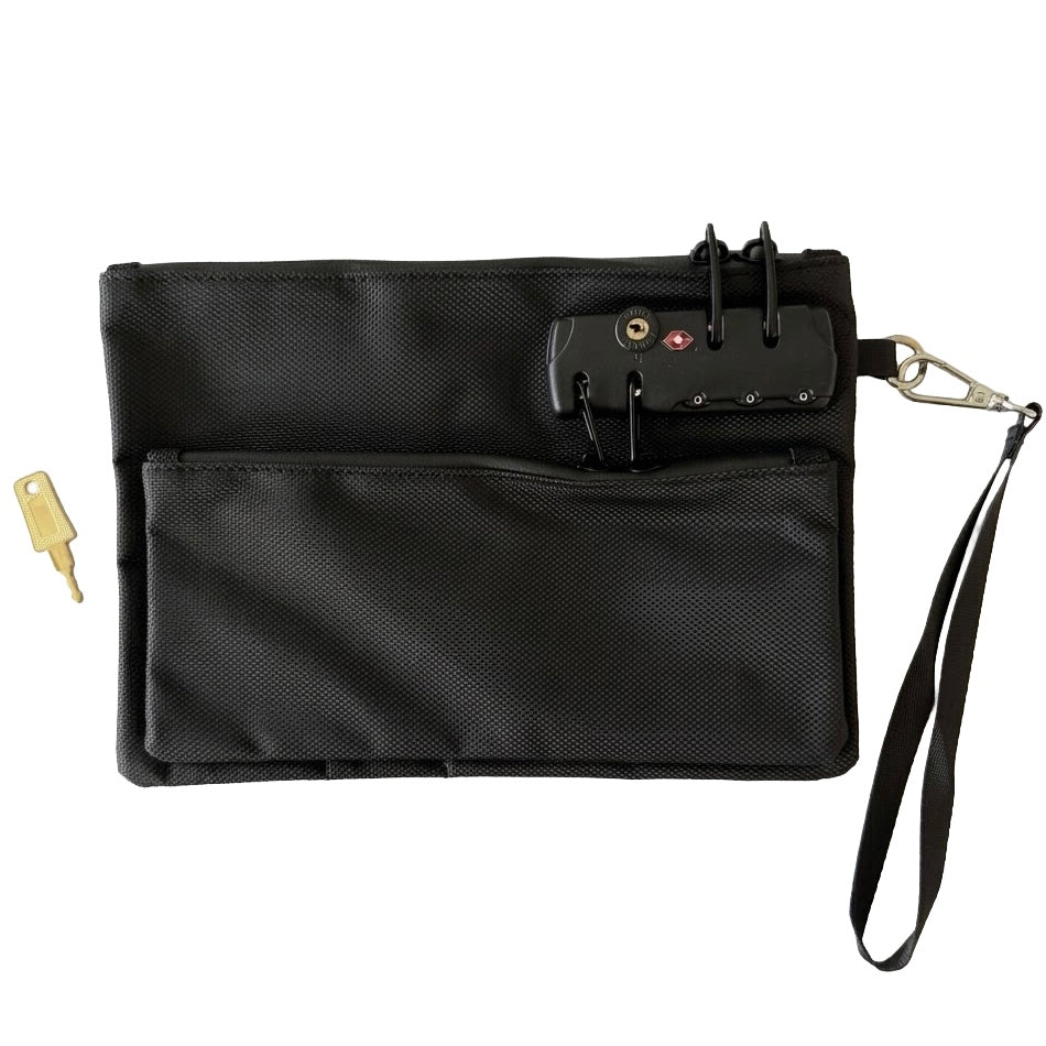 Dual-Lock Secure Medication Pouch
