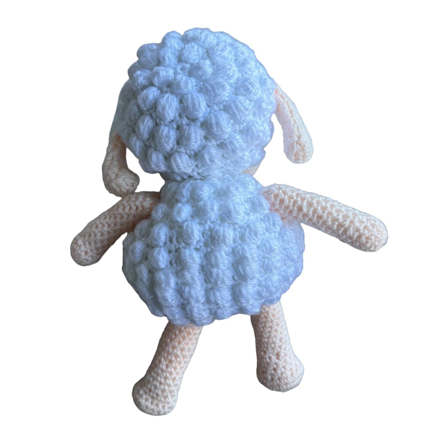Hand-Crocheted Lamb — Made by Splash Quilting