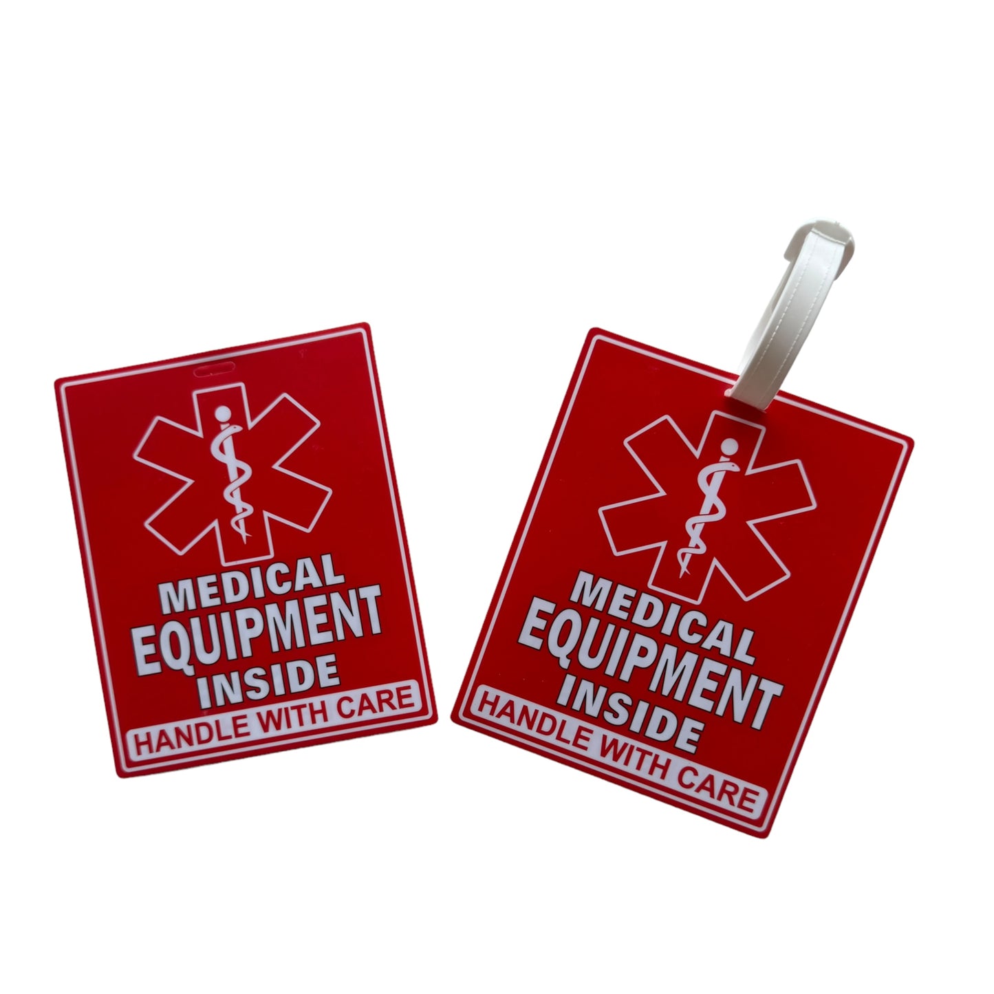 Luggage Tag — Medical Equipment. Please Handle with Care.