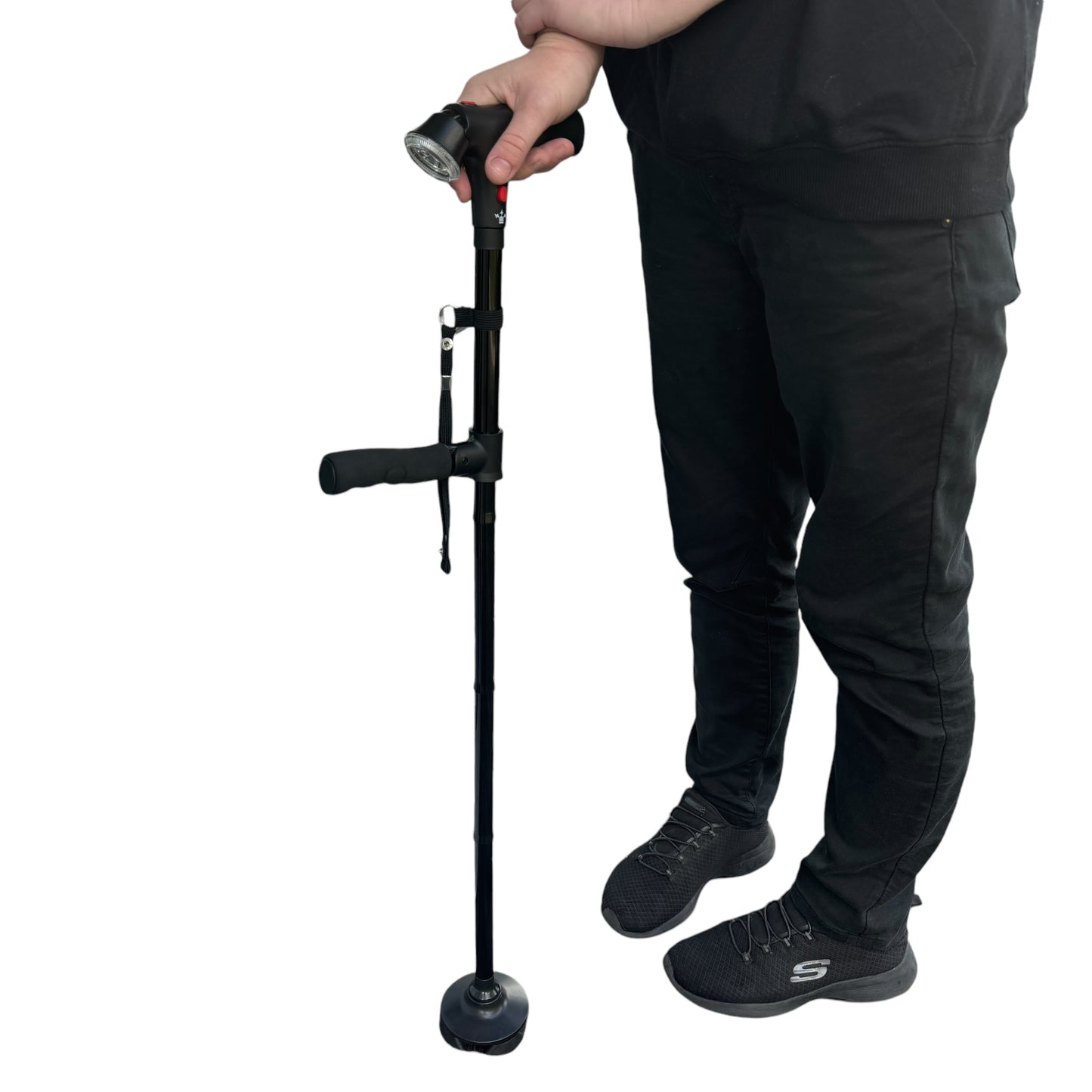 Mobility Aid — Telescopic LED Folding Cane