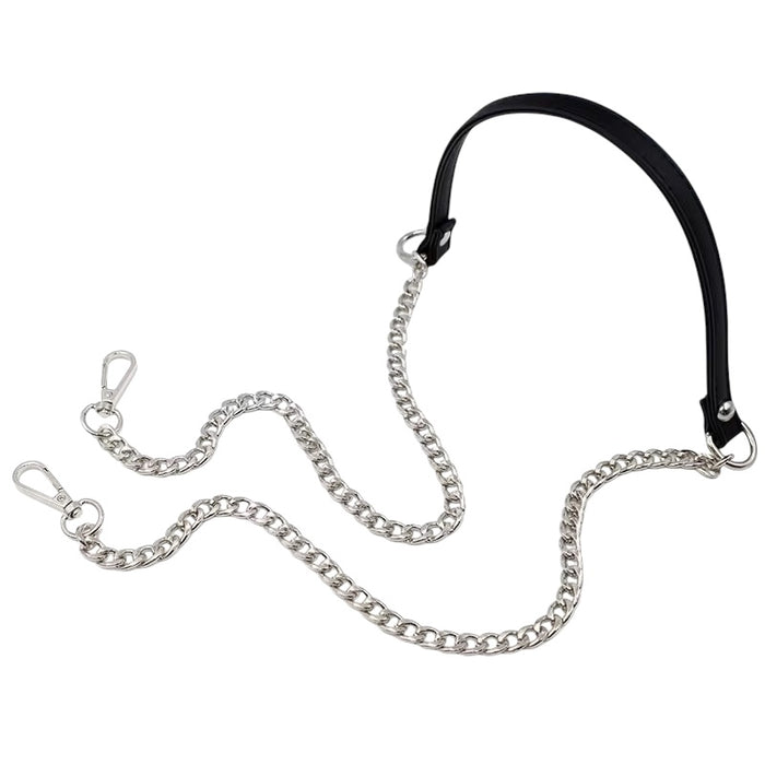 Bag Straps — Leatherette + Gold Chain