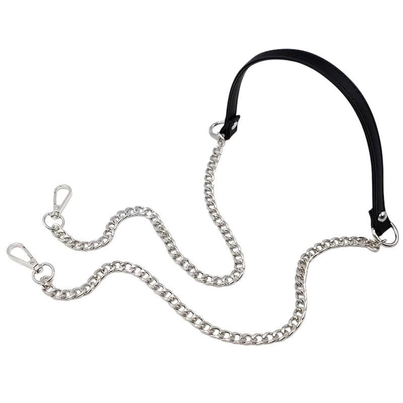 Bag Straps — Leatherette + Gold Chain