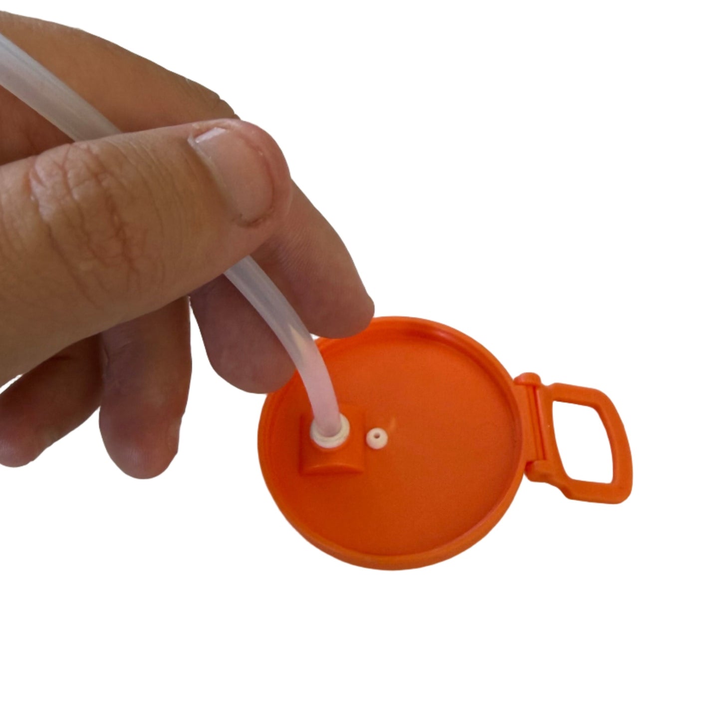 Soda Can Lid + Straw