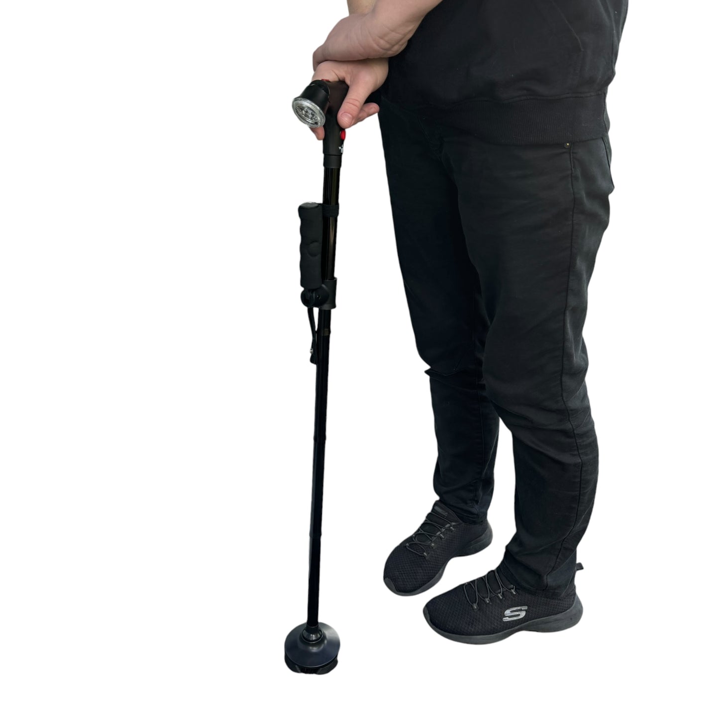 Mobility Aid — Telescopic LED Folding Cane