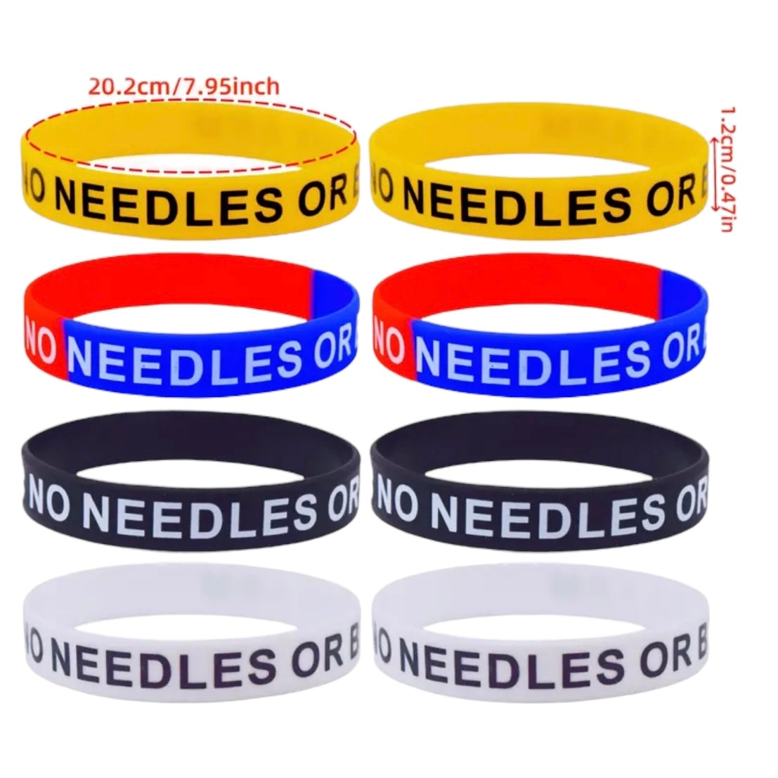 Awareness Bracelet — ‘No Needles or BP on this Arm’