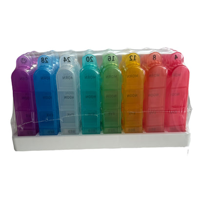 Monthly Pill Organiser — 4x Day.
