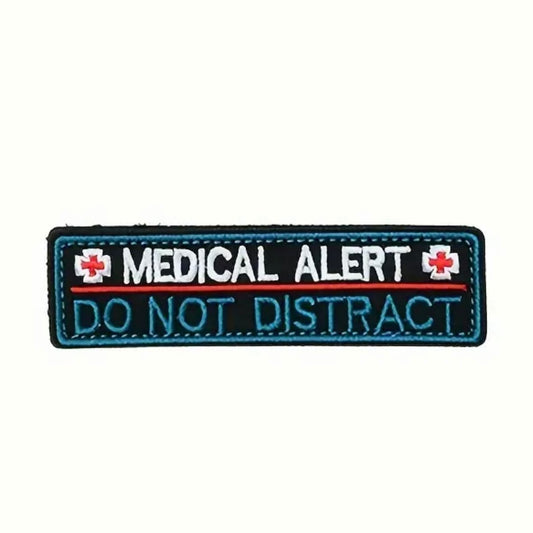 Iron On Patch — ‘Medic Alert. Do Not Distract’.