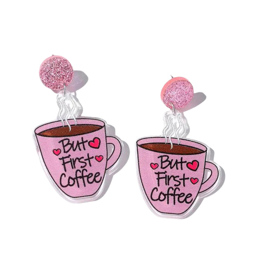 Jewellery — 'But first, Coffee’ Mugs