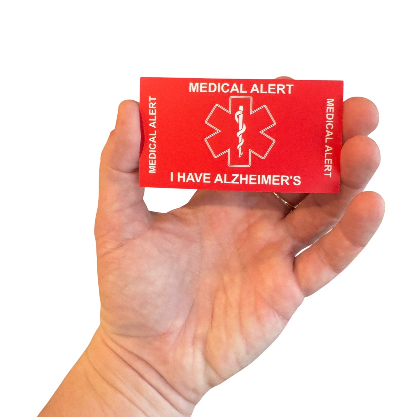 Medical Alert Card — Alzheimers Disease