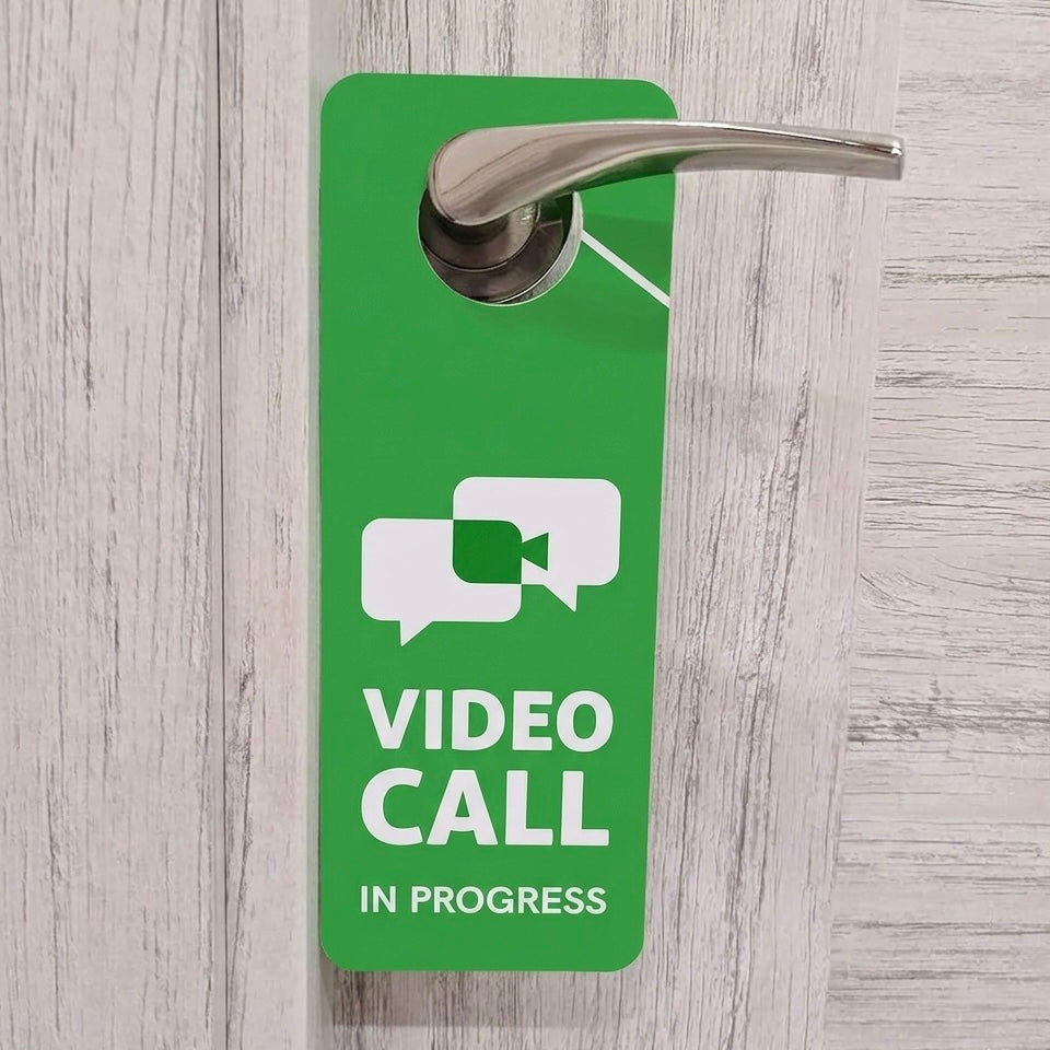 Door Sign — ‘Video Call In Progress’