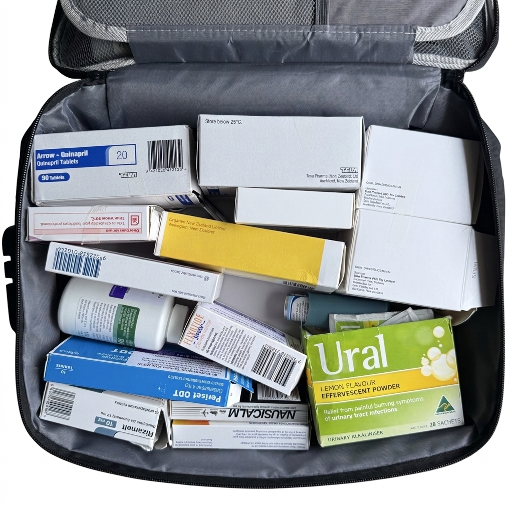 Extra Large Medication Travel Pouch