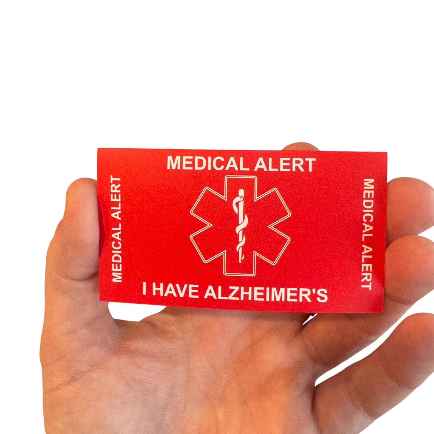 Medical Alert Card — Alzheimers Disease