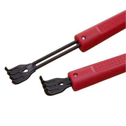 Long Handle all-in-one: Hair Brush, Lotion Applicator + Massager