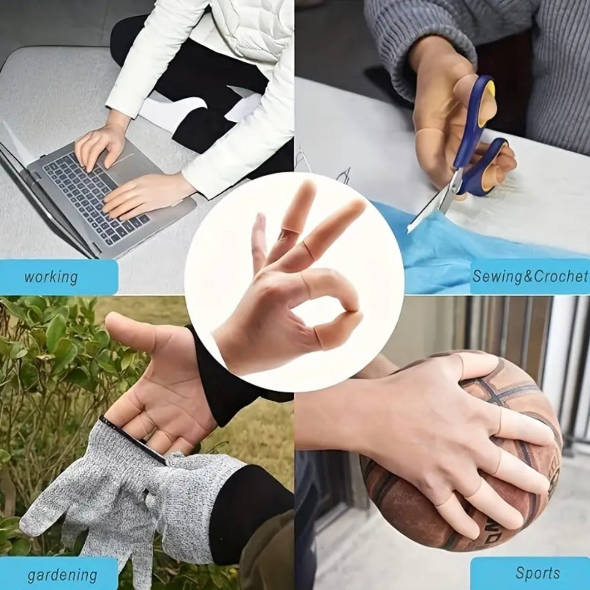 Silicone Finger Tip Protectors