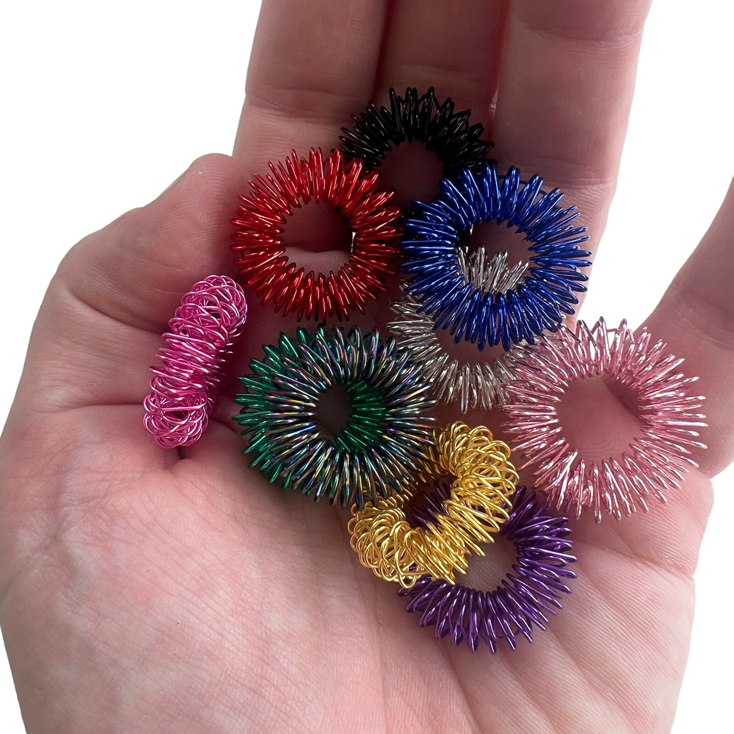 Coloured Acupuncture Pressure and Sensory Relief Ring