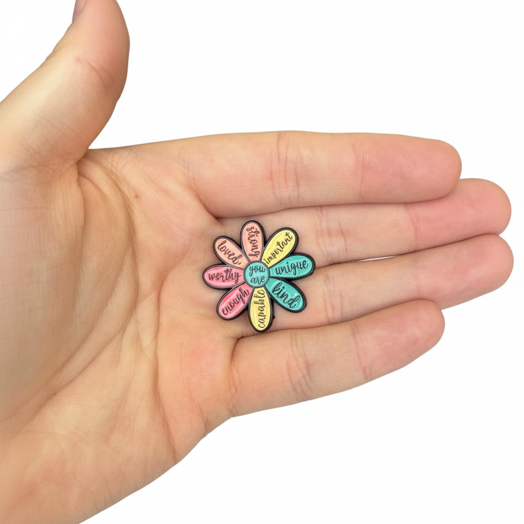 ‘You Are’ Encouragement Daisy Pin