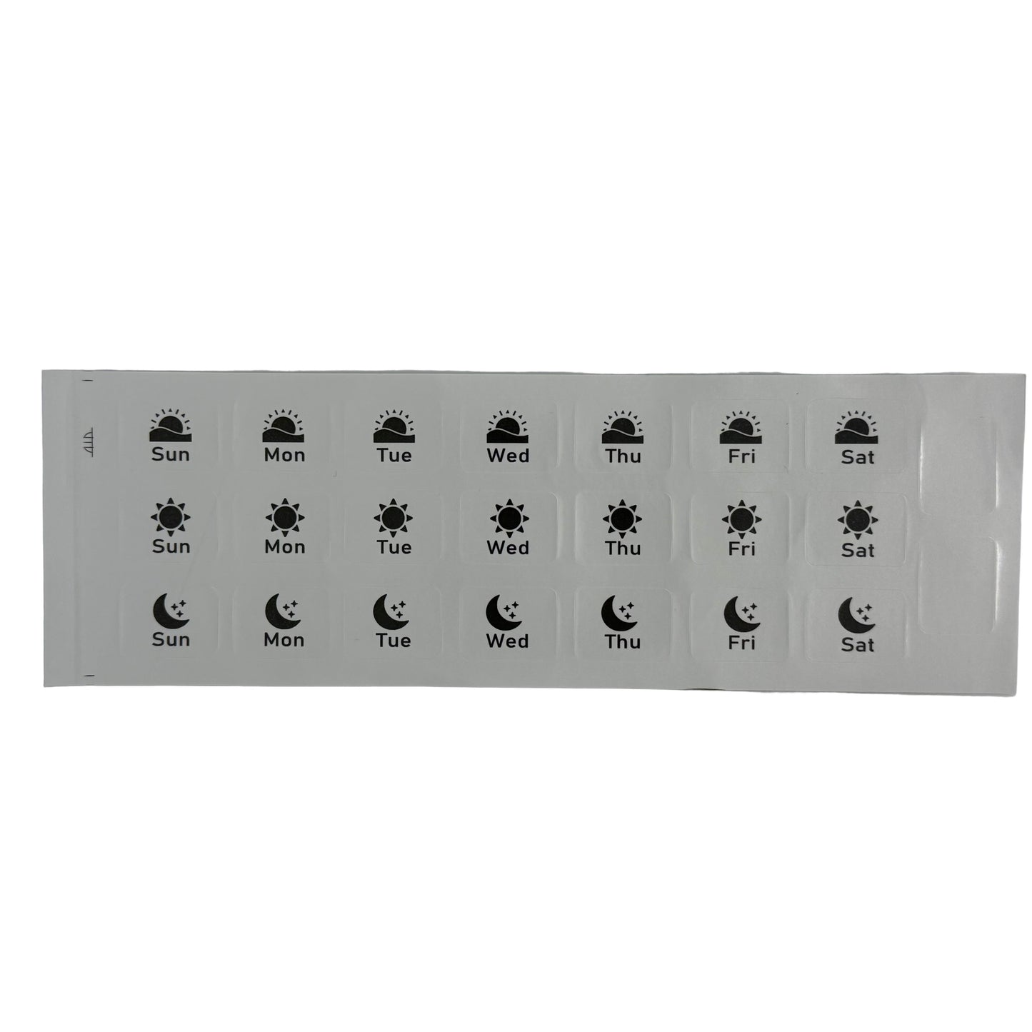 Weekly Medication Label Stickers