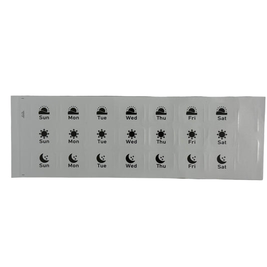 Weekly Medication Label Stickers