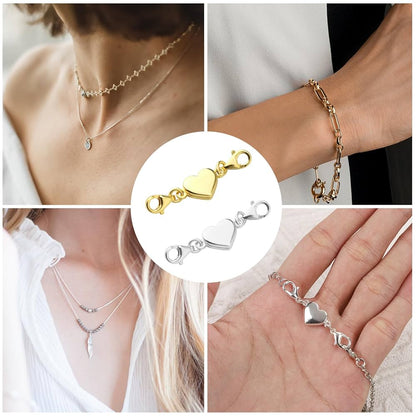 Jewellery Clasp Extender - Magnetic Heart