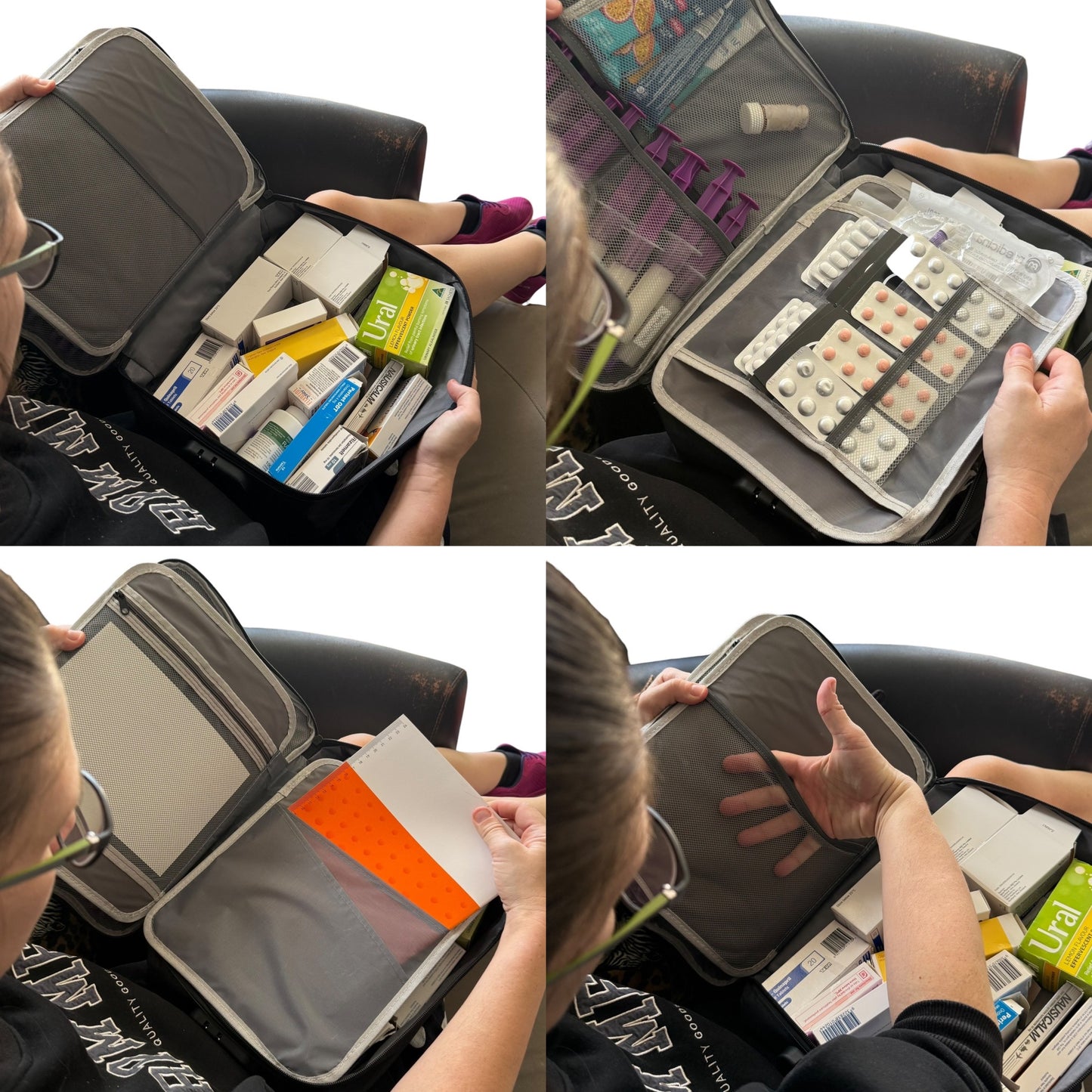 Extra Large Medication Travel Pouch